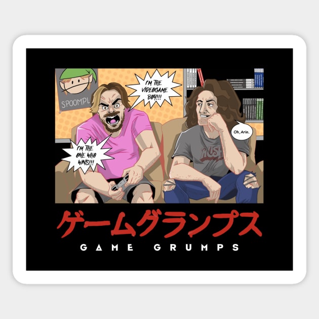 The Grump Who Wins (color) Sticker by RobRetiano